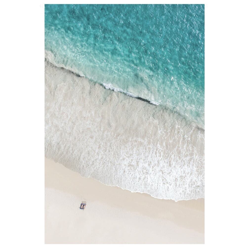 Signed Gray Malin Print St. Barths Nude Sunbathers 11.5" x 17" Framed in White
